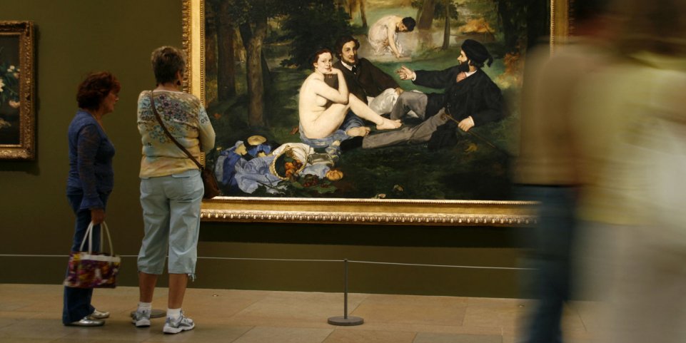 Déjeuner sur l'herbe de Manet au Musee d'Orsay - Paris