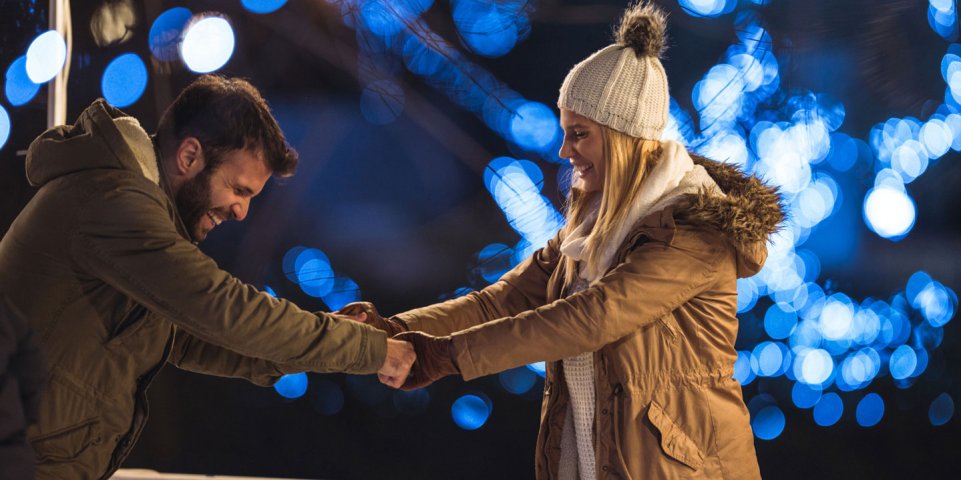 Patinoire en amoureux 