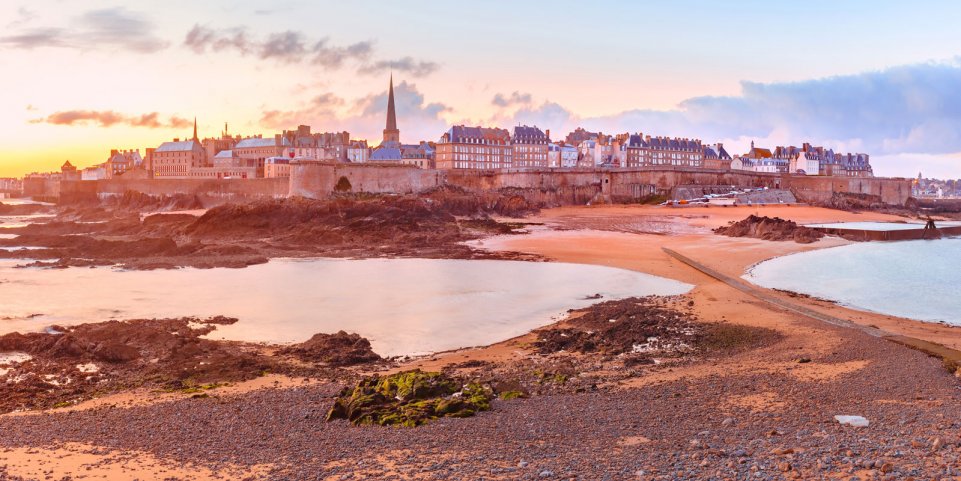 Coucher de soleil sur Saint-Malo