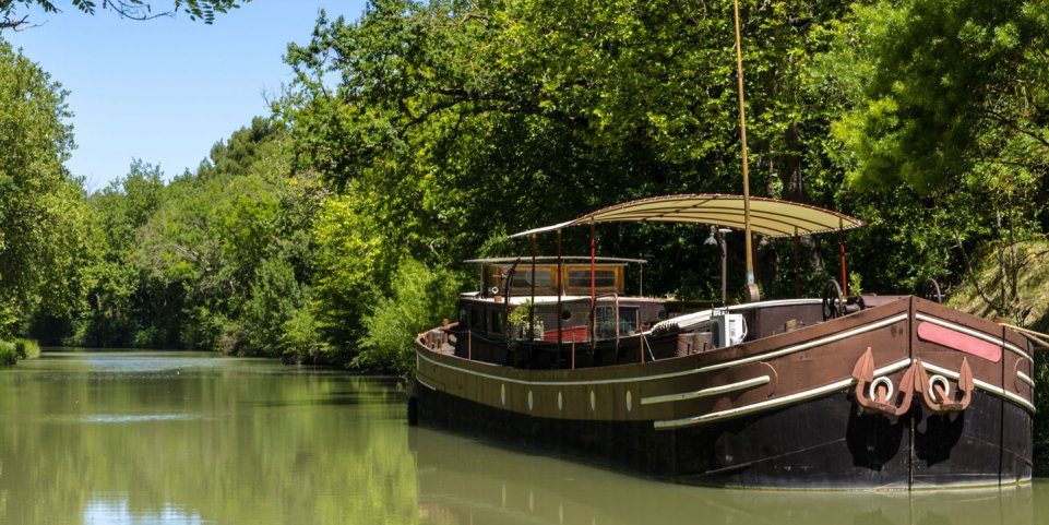 Péniche sur le Canal du Midi