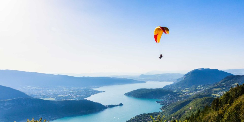 col de la forclaz lac annecy parapente