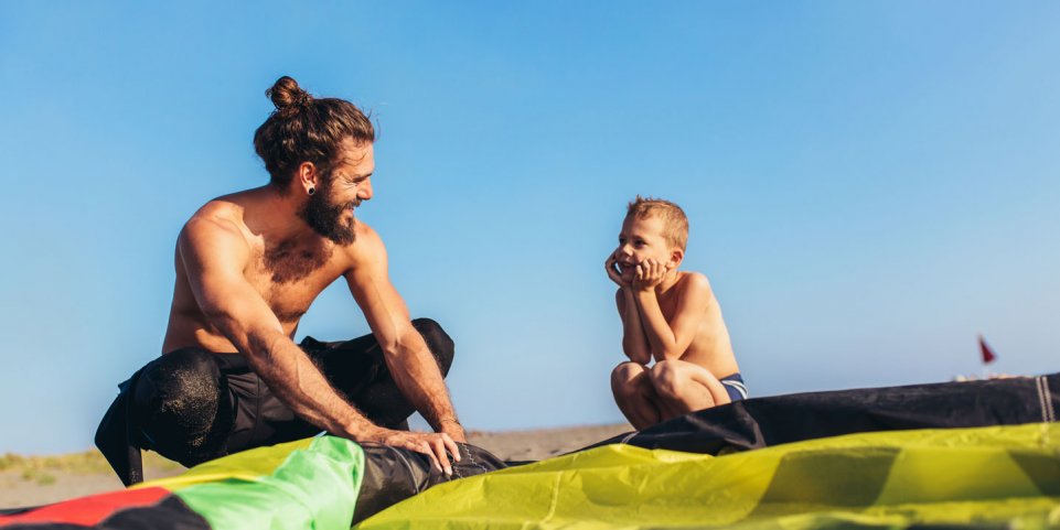 kitesurf en famille