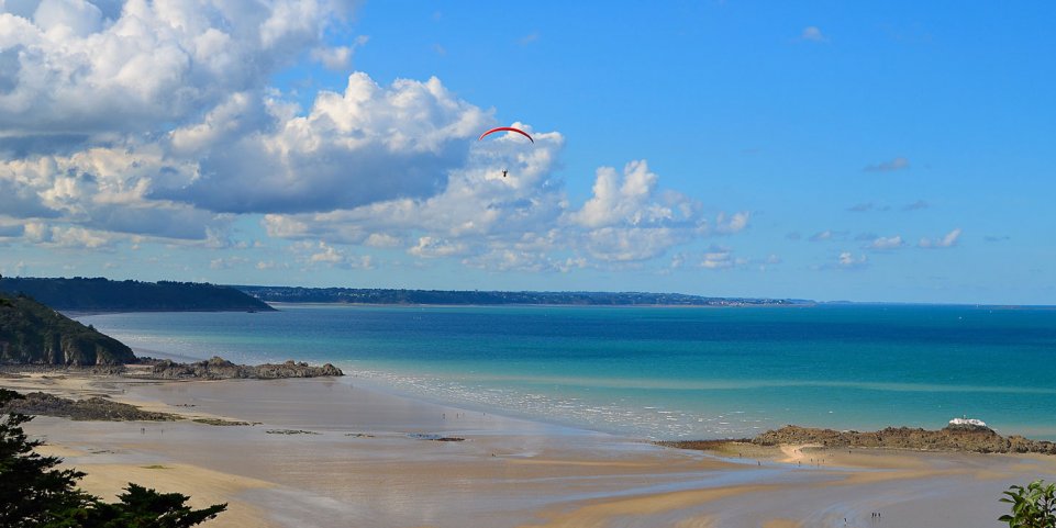 Plage à Saint-Brieuc en Bretagne