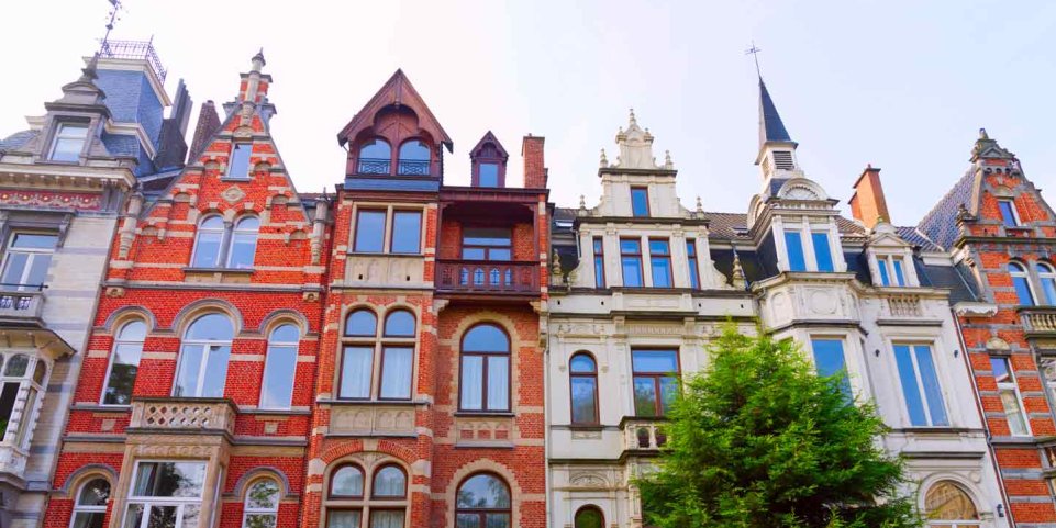 Bruxelles facades maisons 
