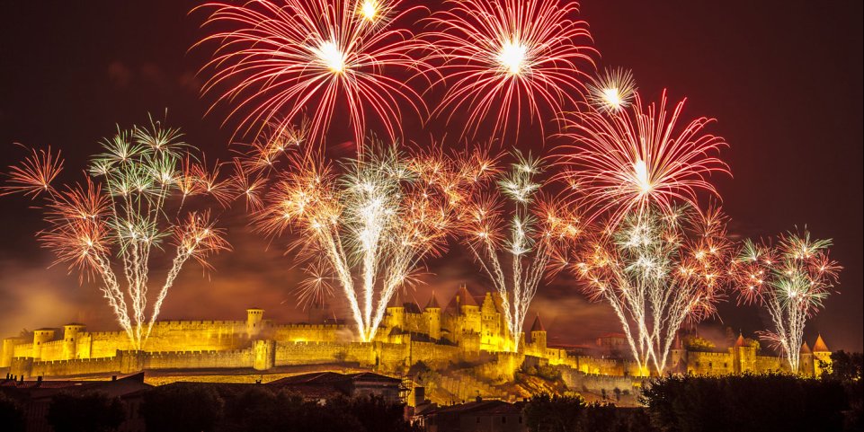 feu d'artifice de Carcassonne