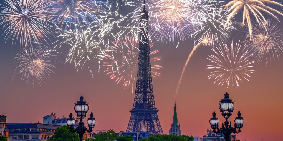 feu d'artifice de la Tour Eiffel Paris