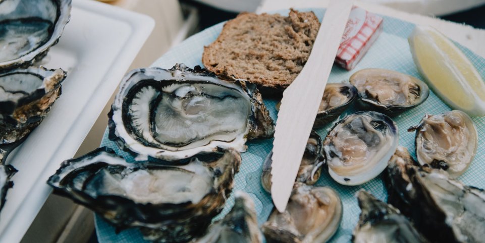 Assiette d'huitres au Grand Marché des Pays de la Loire