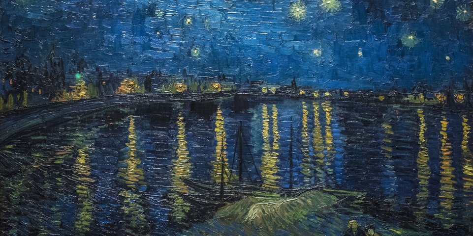 Nuit étoilée sur le Rhone par Vincent Van Gogh (1888) - Musée d'Orsay - Paris