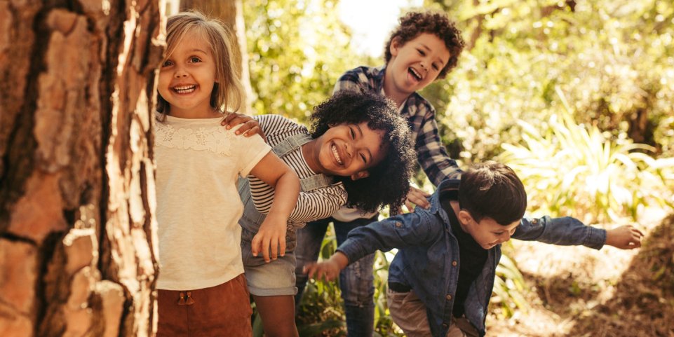 enfants dans la foret 