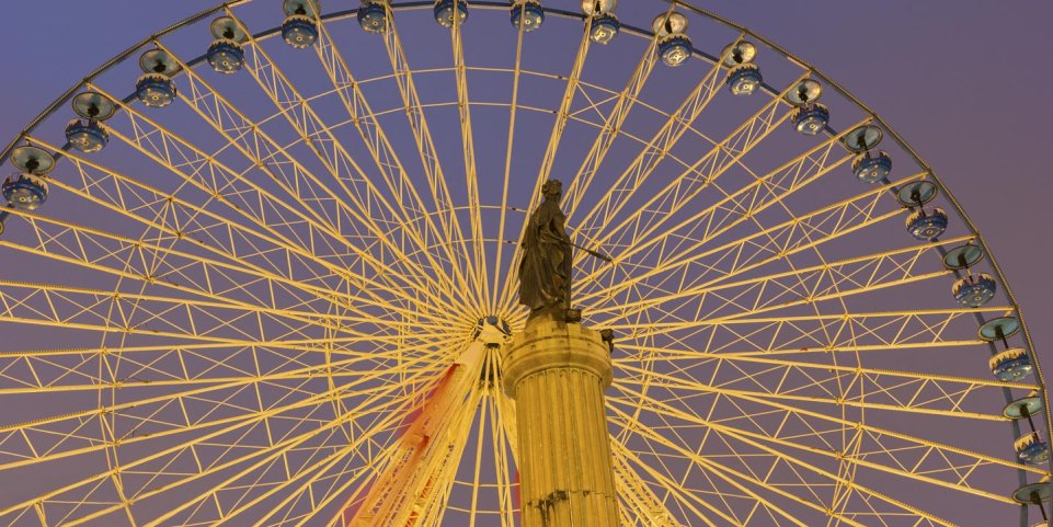 Le grande roue de la grand place de Lille
