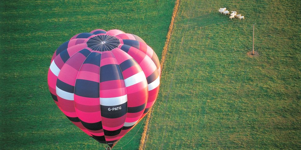 Une montgolfière en vol