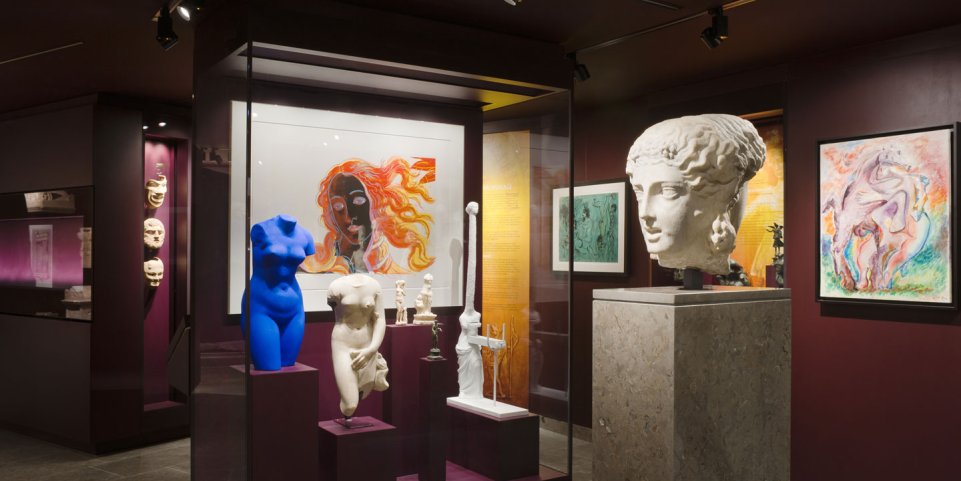Vitrine de Vénus, premier étage du MACM de Mougins