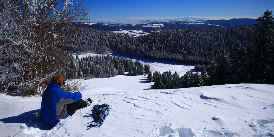 Paysage montagnes du jura