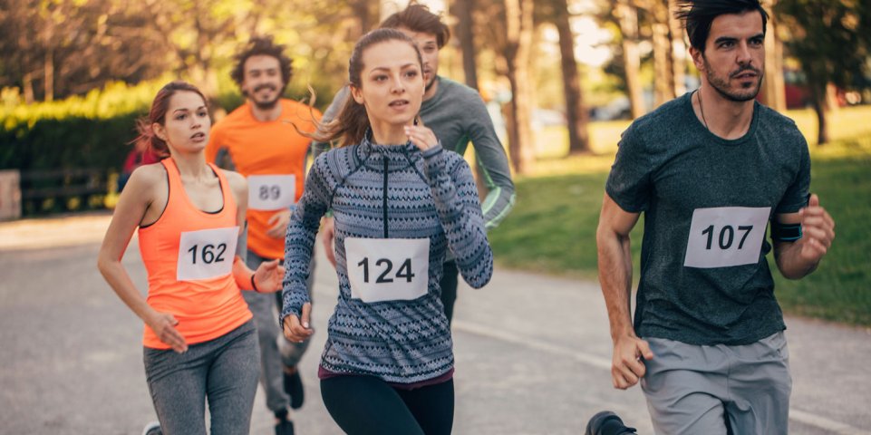 Courir en équipe