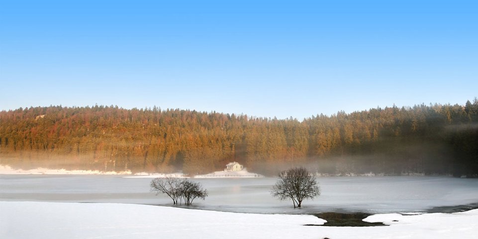 Le lac Genin gelé