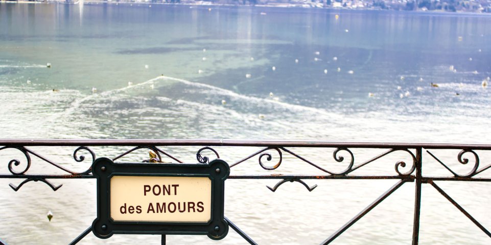 Le Pont des Amours à Annecy