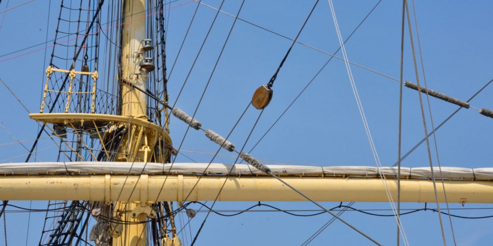 Mat de voilier à l'Armada de Rouen