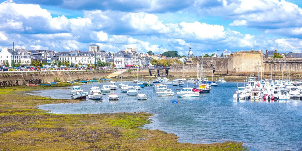 Port de Concarneau en Bretagne