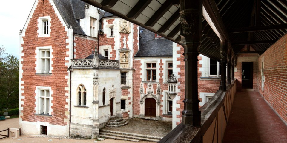 La galerie du Clos Lucé, ancien chemin de ronde