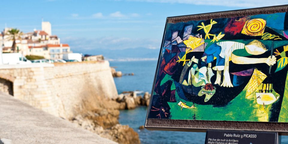 tableau picasso antibes vue musée picasso 