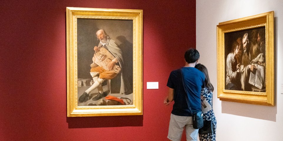 Couple au Musée d'Arts de Nantes dans une salle d'exposition
