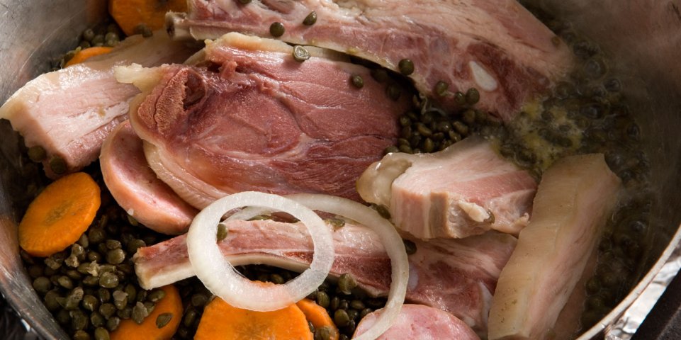 petit salé aux lentilles 