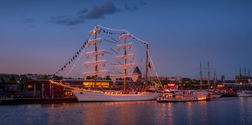Armada de Rouen de nuit