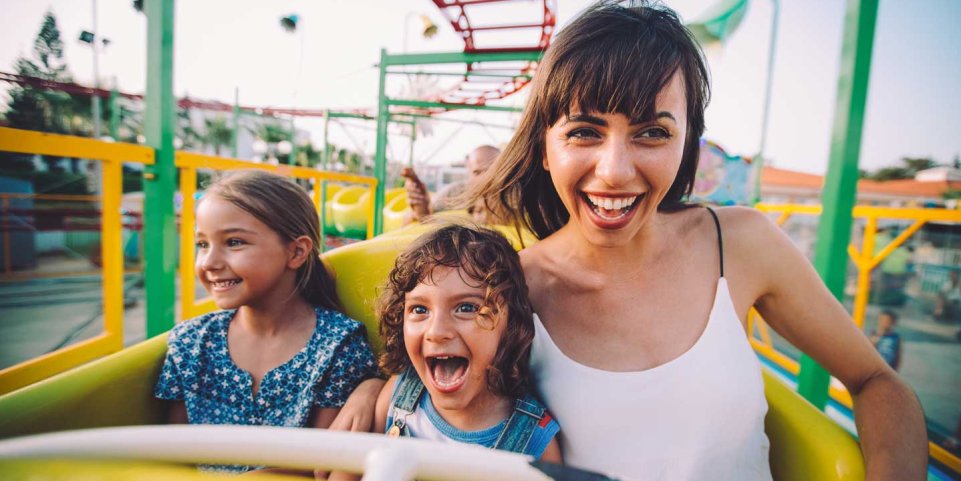 Famille dans un manège