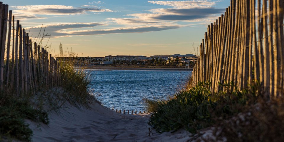 Plage de Lazaret à Sète