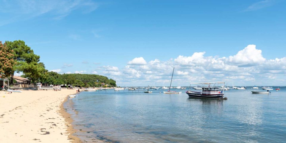 La plage de la pointe aux chevaux au Cap Ferret 
