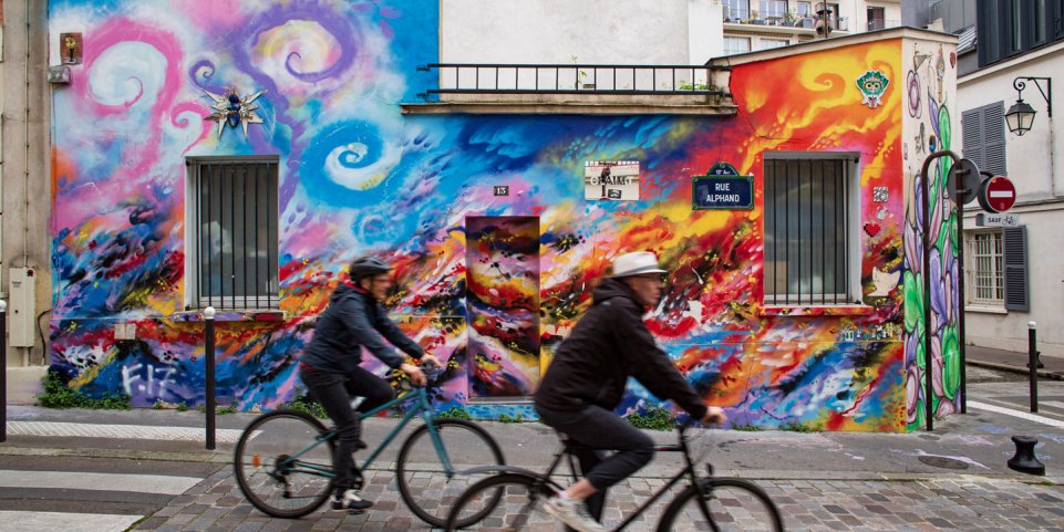 Street-art Paris dans la rue Alphan Pazris de la Butte aux Cailles 75013 Paris