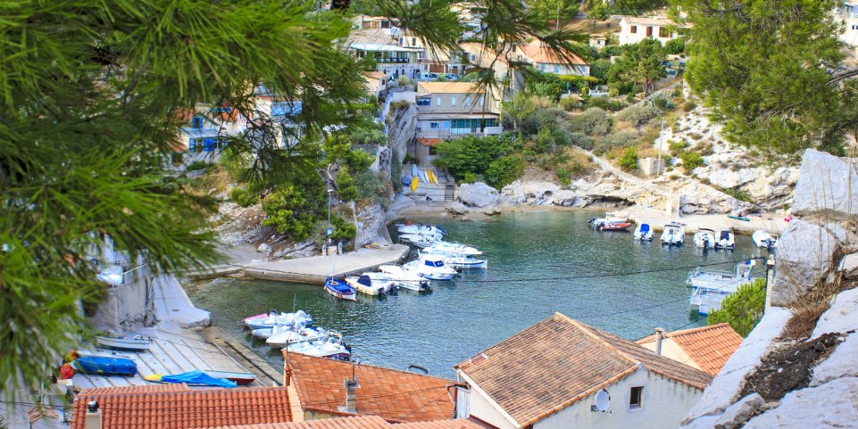 Calanque de Niolon sur la Côte bleue de Marseille