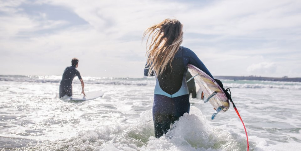femme homme surf bretagne