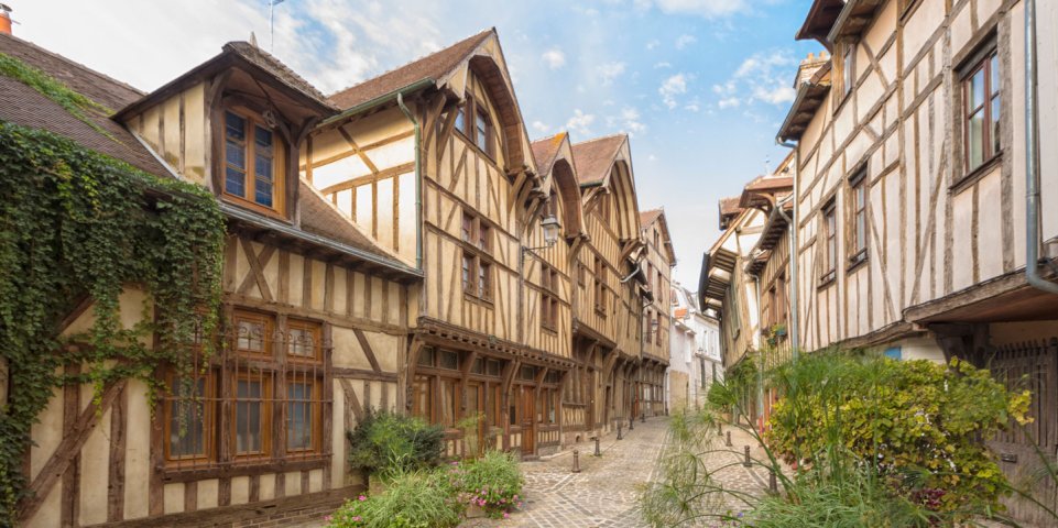 Le centre historique de Troyes et ses maisons à pans de bois