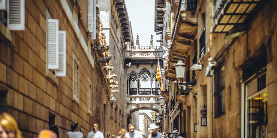Barri Gòtic centre-ville Barcelone rue