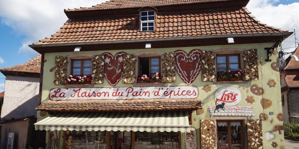 La maison du pain d'épice à Gertwiller en Alsace