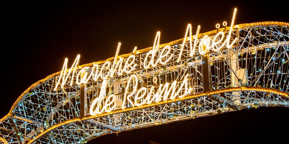 Entrée du Marché de Noël de Reims