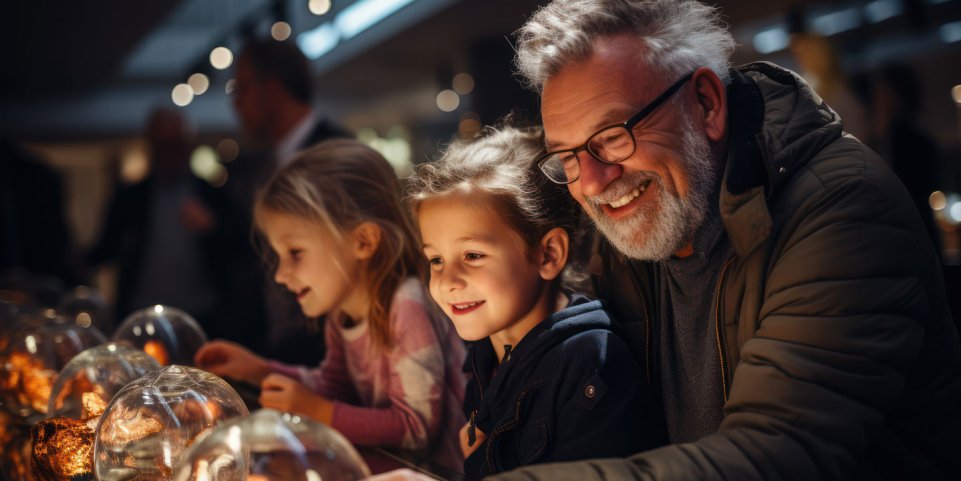 Grand-père et ses petits-enfants