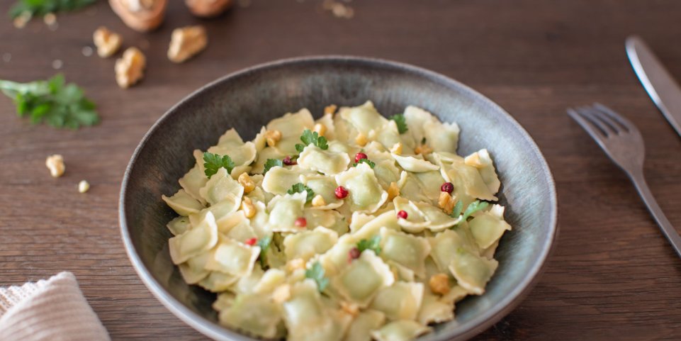 Une assiette de ravioles