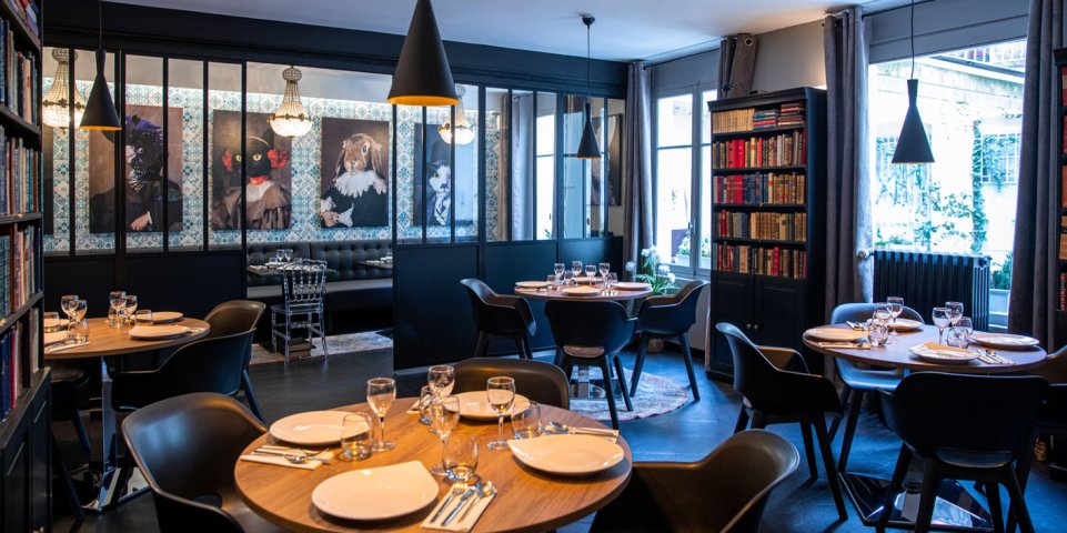 Salle du restaurant Madame, table de cheffe à Saint-Etienne