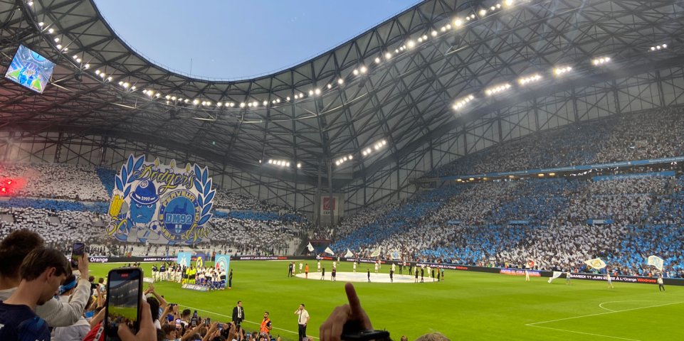 Match de football au Stade Orange Vélodrome de L'OM