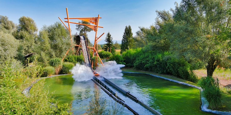 L'attraction Bambooz River à Walibi