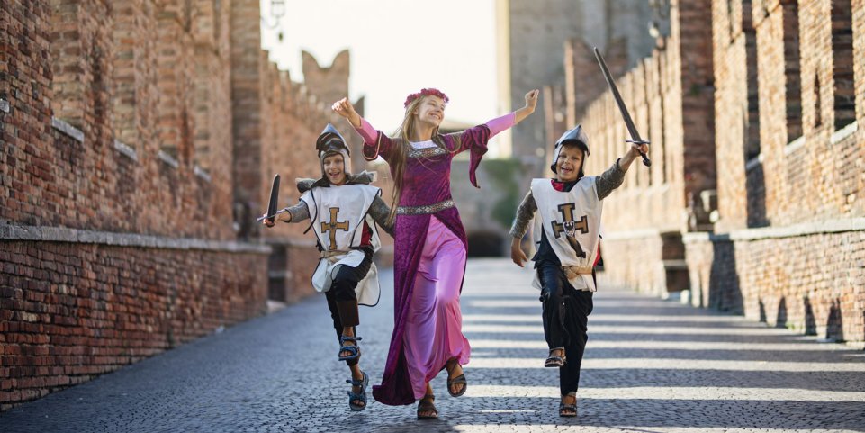 Princesse et chevalier château