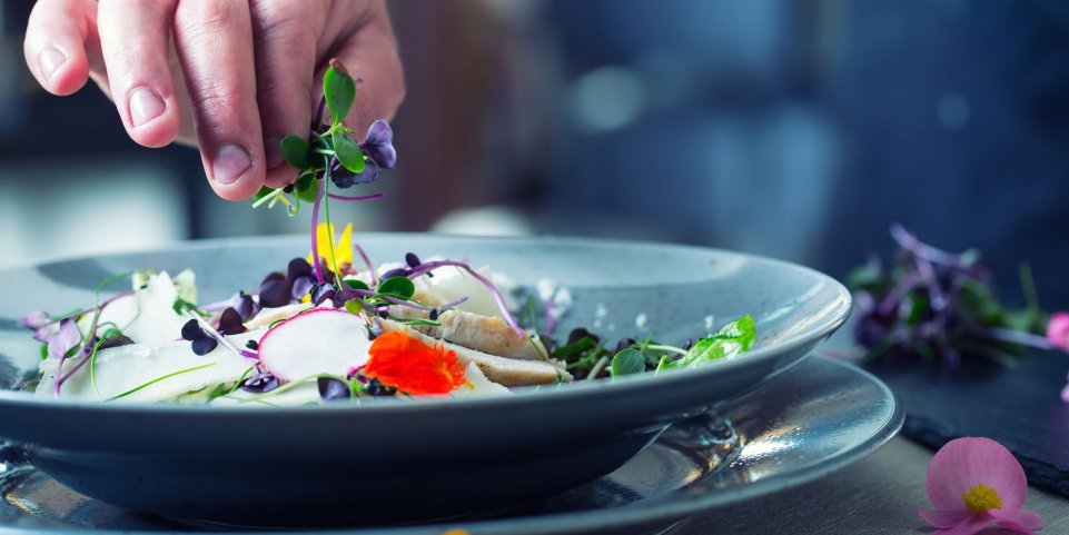 créer assiette gastronomie