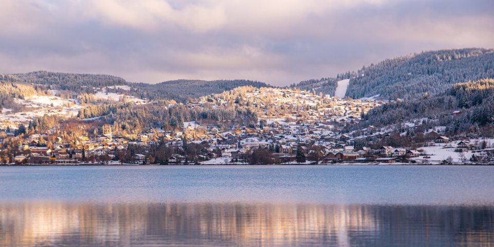 Le Lac de Gérardmer en hiver