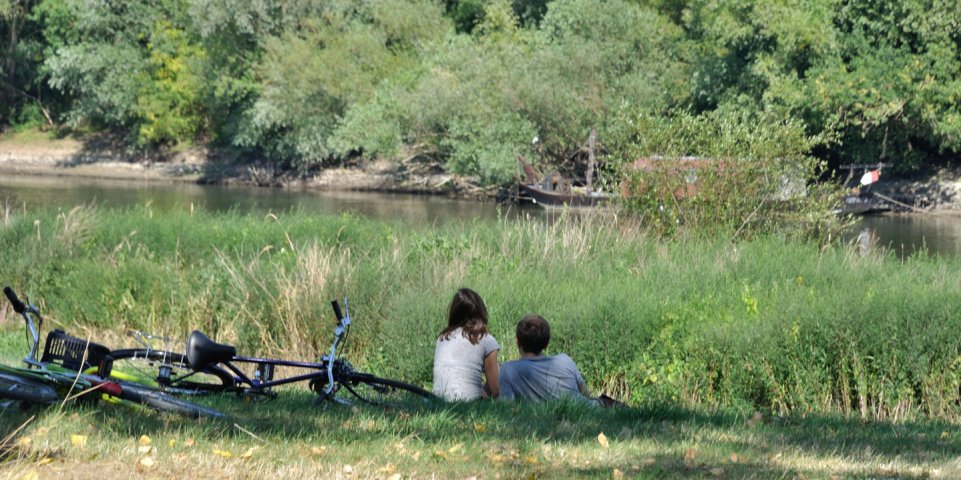vélo famille campagne