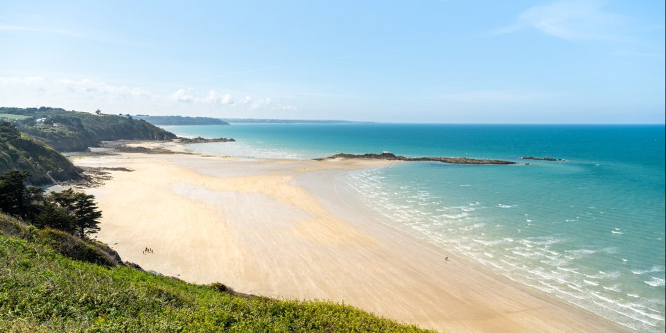 Plage dans la baie de Saint-Brieuc - Bretagne