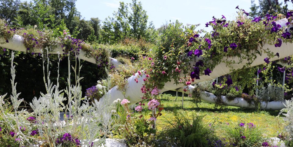 Jardin suspendu à Chaumont-sur-Loire