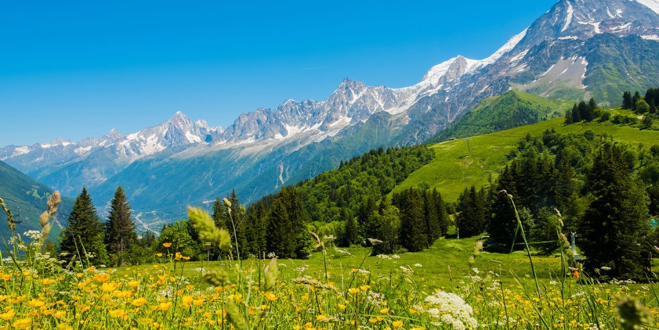 Le Mont Blanc en été