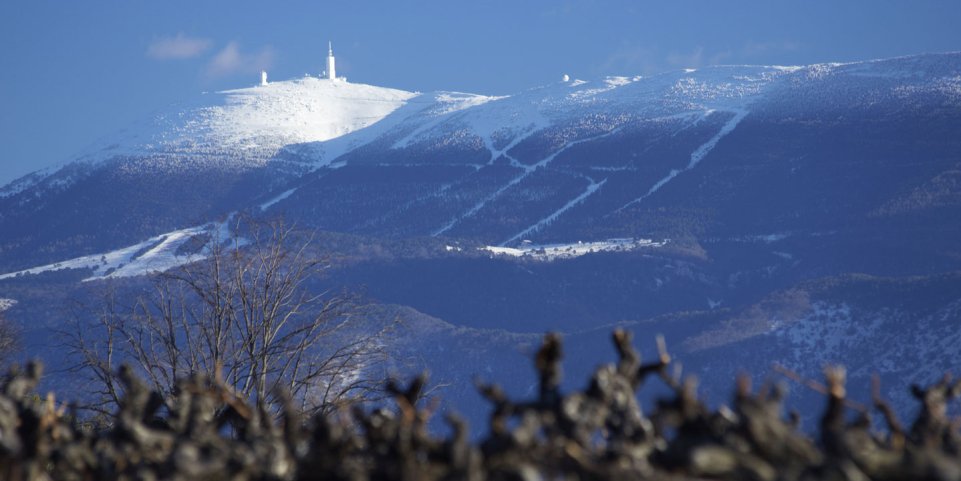 Paysage autour du mont Ventoux